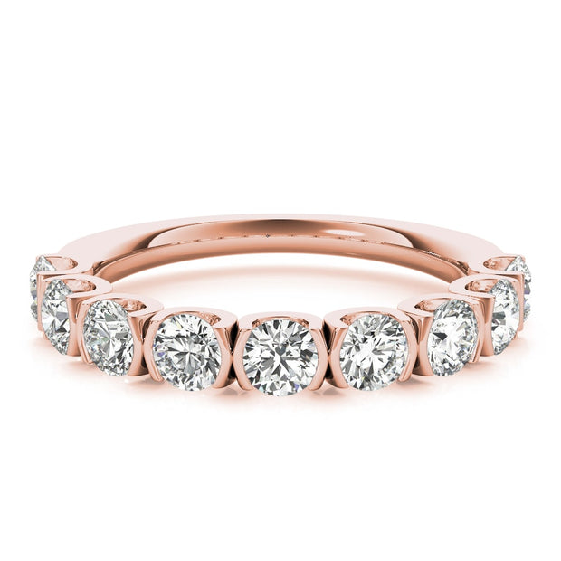 14K Rose Gold 3/4 ct tw Diamond Wedding Ring