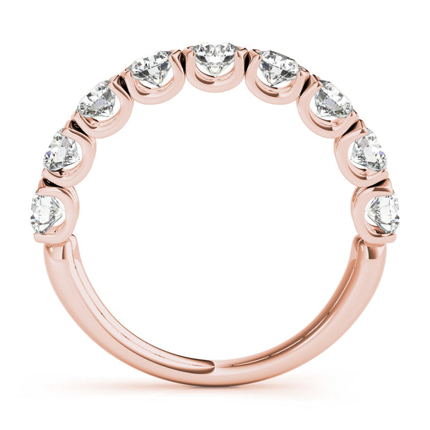 18K Rose Gold 3/4 ct tw Diamond Wedding Ring