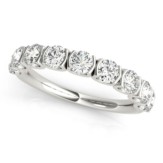 9-Diamond Round Wedding Ring