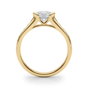 18K Yellow Gold 1 1/3 ct tw Single Row Diamond Engagement Ring