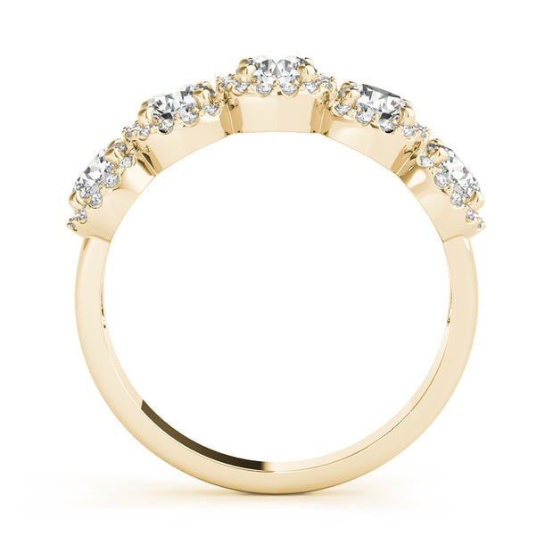 14K Yellow Gold 1 1/2 ct tw Diamond Wedding Ring