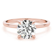 14K Rose Gold 1 1/8 ct tw Halo Diamond Engagement Ring