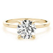 18K Yellow Gold 1 1/8 ct tw Halo Diamond Engagement Ring