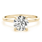 18K Yellow Gold 1 1/8 ct tw Halo Diamond Engagement Ring