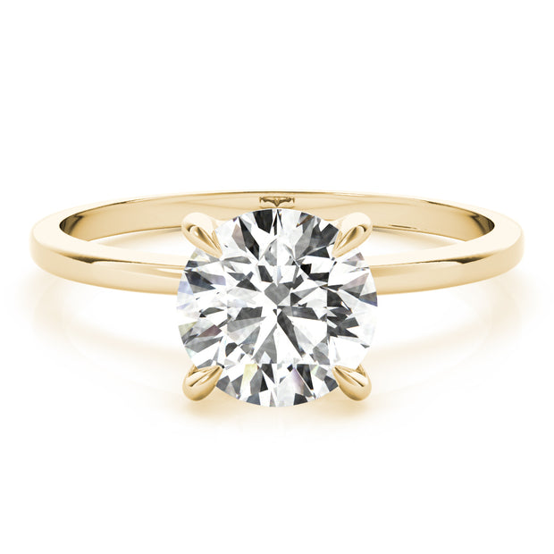 18K Yellow Gold 1 1/8 ct tw Halo Diamond Engagement Ring