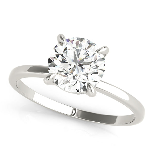 Platinum 1 1/8 ct tw Halo Diamond Engagement Ring