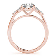 14K Rose Gold 1 1/3 ct tw Fancy Shape Diamond Engagement Ring