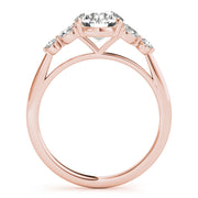 18K Rose Gold 1 1/3 ct tw Fancy Shape Diamond Engagement Ring