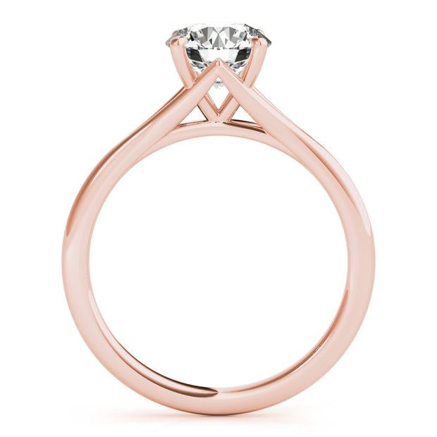 14K Rose Gold 1 ct tw Solitaire Diamond Engagement Ring