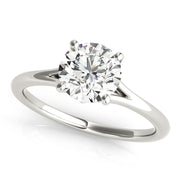 1.0 CT Round Diamond Solitaire Engagement Ring