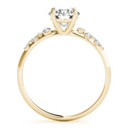 18K Yellow Gold 1 1/8 ct tw Single Row Diamond Engagement Ring