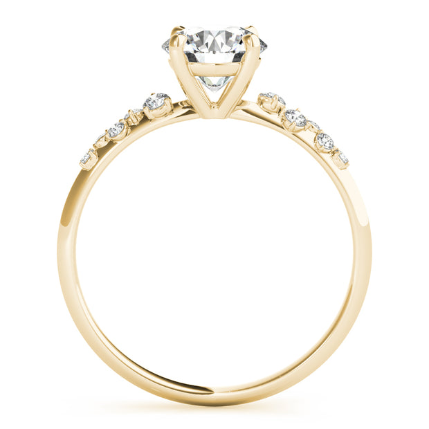 14K Yellow Gold 1 1/8 ct tw Single Row Diamond Engagement Ring