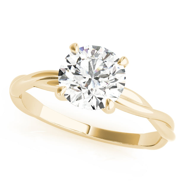 18K Yellow Gold 1 ct tw Solitaire Diamond Engagement Ring