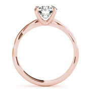 18K Rose Gold 1 ct tw Solitaire Diamond Engagement Ring