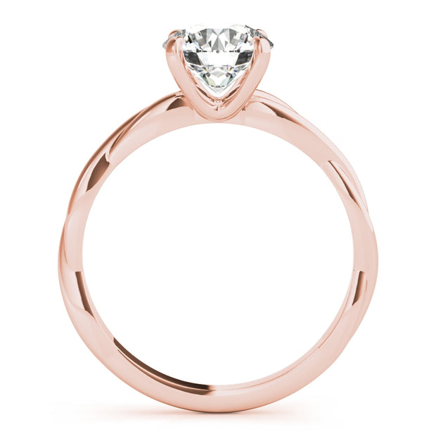 18K Rose Gold 1 ct tw Solitaire Diamond Engagement Ring