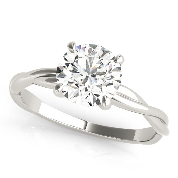 14K White Gold 1 ct tw Solitaire Diamond Engagement Ring