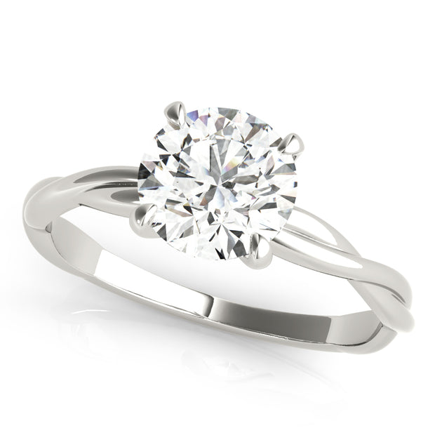 1.0 CT Round Diamond Solitaire Engagement Ring