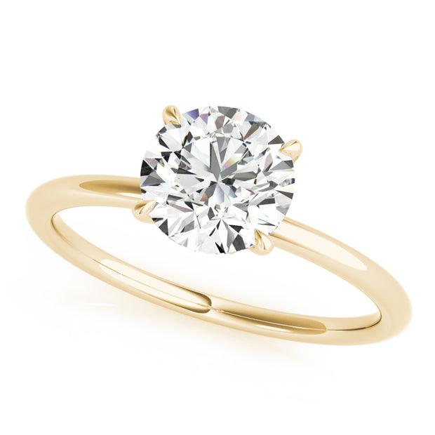 18K Yellow Gold 1 ct tw Halo Diamond Engagement Ring