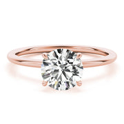 18K Rose Gold 1 ct tw Halo Diamond Engagement Ring