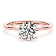 14K Rose Gold 1 ct tw Halo Diamond Engagement Ring