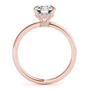 18K Rose Gold 1 ct tw Halo Diamond Engagement Ring