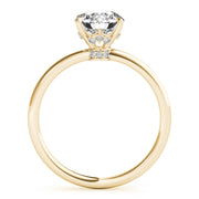 14K Yellow Gold 1 ct tw Halo Diamond Engagement Ring