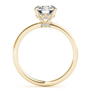 18K Yellow Gold 1 ct tw Halo Diamond Engagement Ring