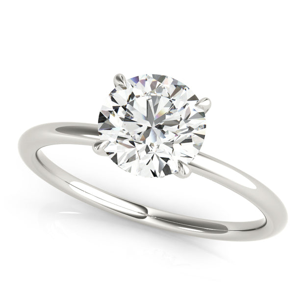 Round Diamond Halo Engagement Ring