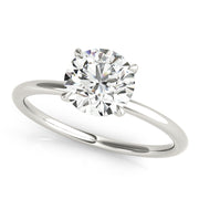 Round Diamond Halo Engagement Ring