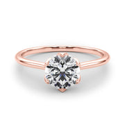 18K Rose Gold 1 ct tw Solitaire Diamond Engagement Ring