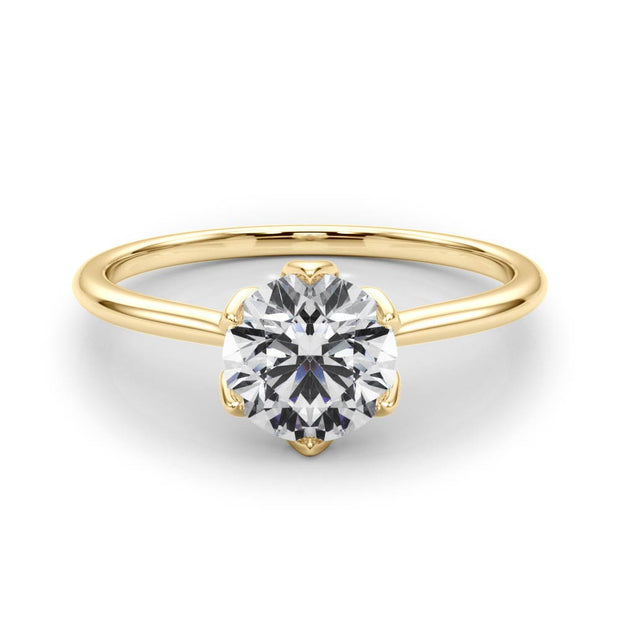 14K Yellow Gold 1 ct tw Solitaire Diamond Engagement Ring
