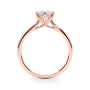 14K Rose Gold 1 ct tw Solitaire Diamond Engagement Ring