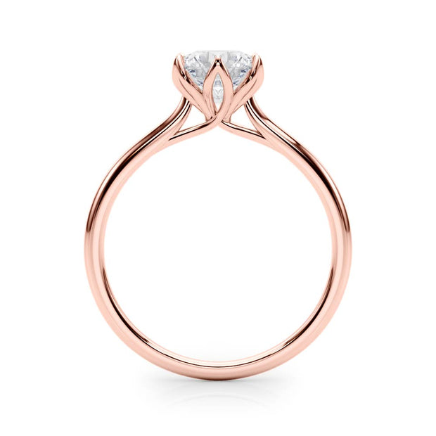 14K Rose Gold 1 ct tw Solitaire Diamond Engagement Ring