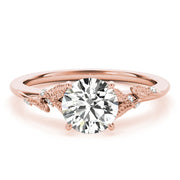 14K Rose Gold 1 ct tw Solitaire Diamond Engagement Ring