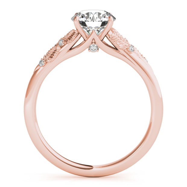 18K Rose Gold 1 ct tw Solitaire Diamond Engagement Ring