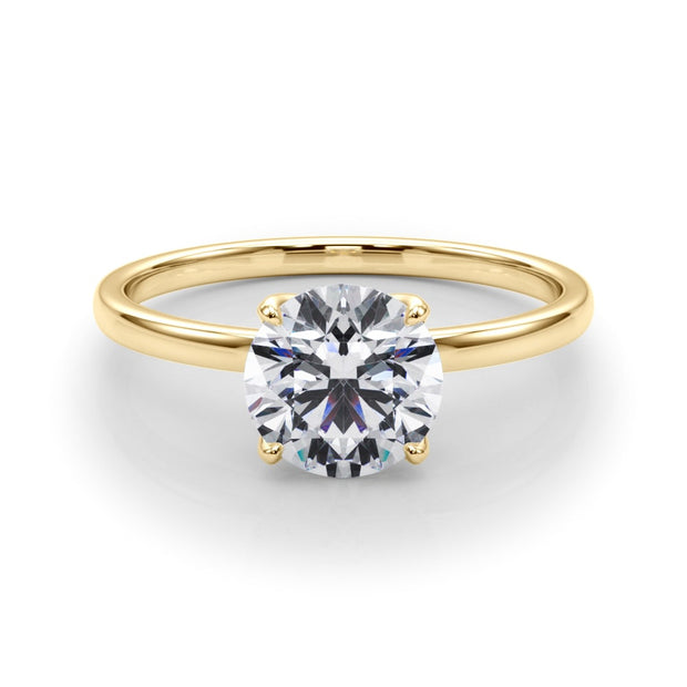 18K Yellow Gold 1 ct tw Solitaire Diamond Engagement Ring