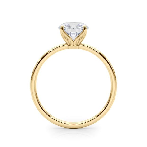 18K Yellow Gold 1 ct tw Solitaire Diamond Engagement Ring