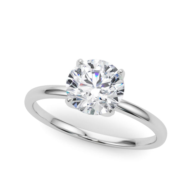 18K White Gold 1 ct tw Solitaire Diamond Engagement Ring