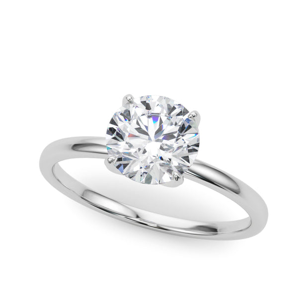 1.0 CT Round Diamond Solitaire Engagement Ring