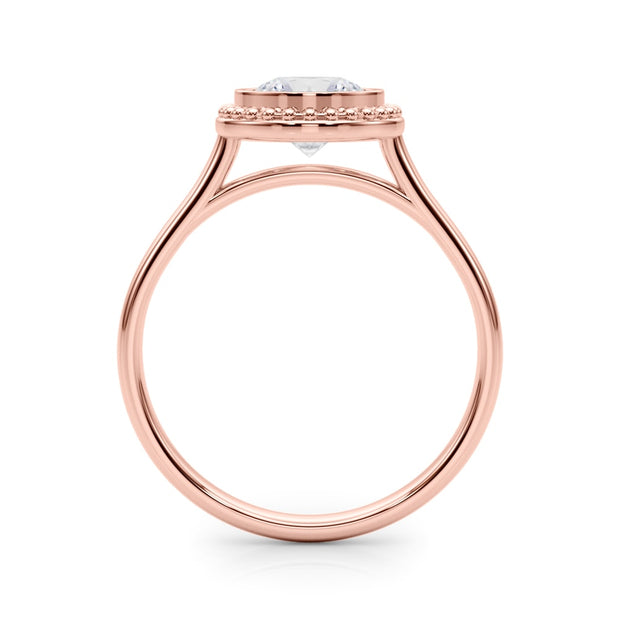 18K Rose Gold 1 ct tw Solitaire Diamond Engagement Ring