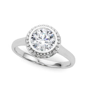 1.0 CT Round Diamond Engagement Solitaire Ring
