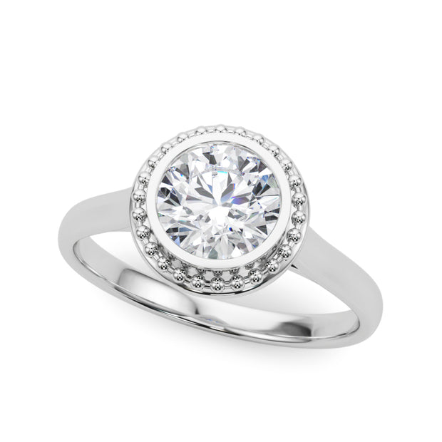 1.0 CT Round Diamond Engagement Solitaire Ring