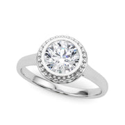 Platinum 1 ct tw Solitaire Diamond Engagement Ring