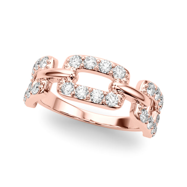 14K Rose Gold Multi-Diamond Ring