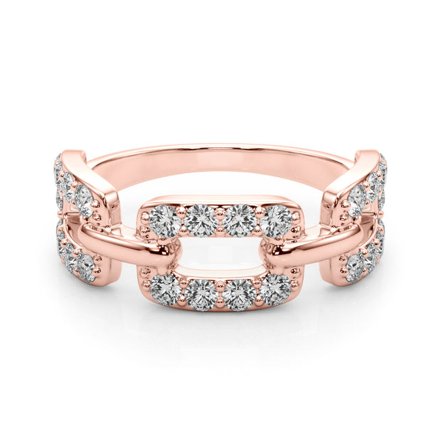 14K Rose Gold 3/4 ct tw New Style Diamond Ring