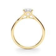 14K Yellow Gold 5/8 ct tw Single Row Diamond Engagement Ring