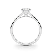 Single Row Diamond Engagement Ring