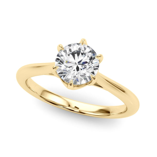 18K Yellow Gold 1 ct tw Solitaire Diamond Engagement Ring