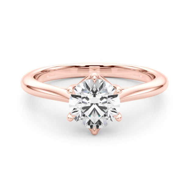 14K Rose Gold 1 ct tw Solitaire Diamond Engagement Ring