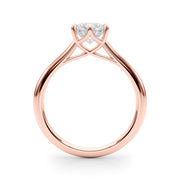 18K Rose Gold 1 ct tw Solitaire Diamond Engagement Ring